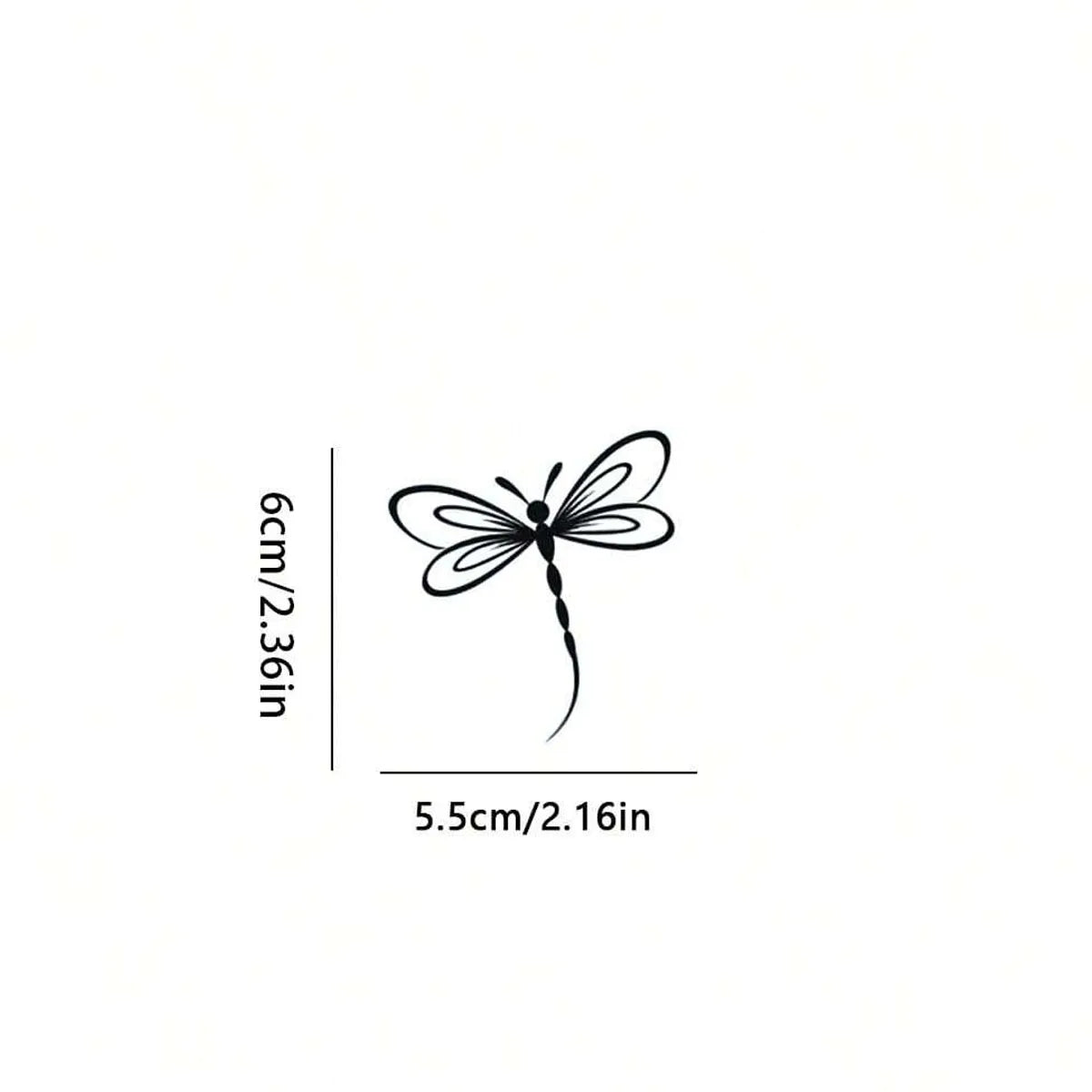Dragonfly Mirror Stickers, Dragonfly Lovers Car Stickers, Dragonfly Stickers, Sun Visor detail view