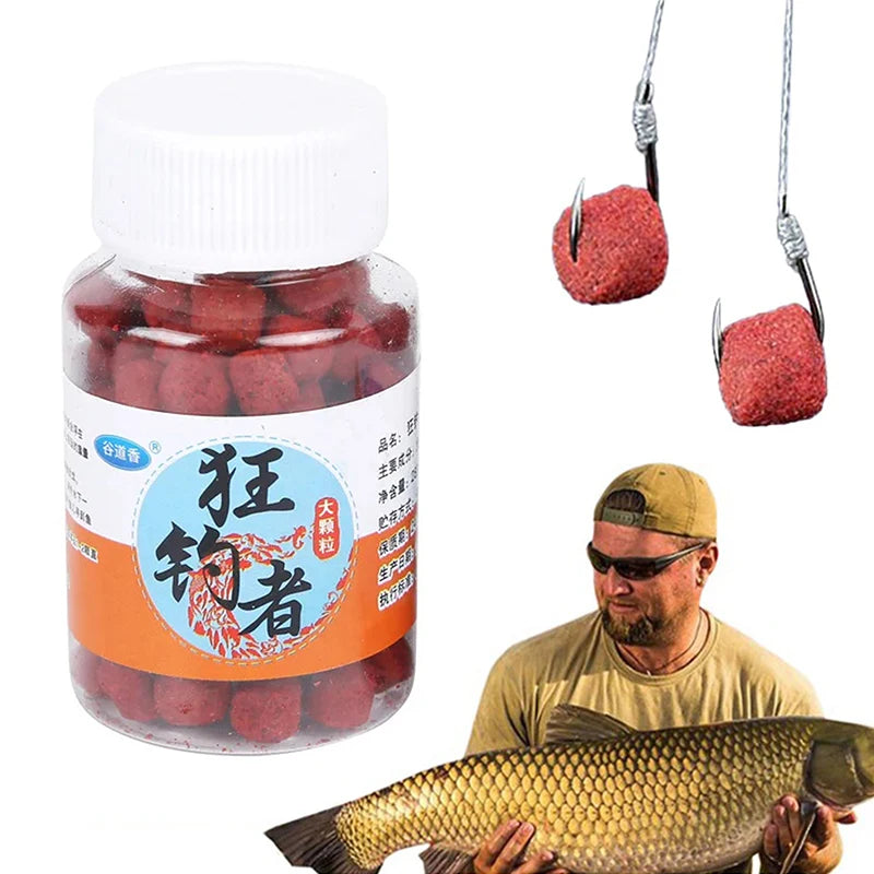 Worm Smell Carp Bait | Real Fishing Food Boilies Beads Attractant for Anglers close-up view