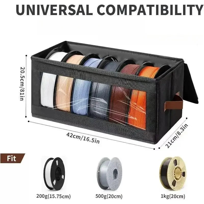 3D Printing Filament Storage Box | Double Zipper Airtight Dry Box additional angle