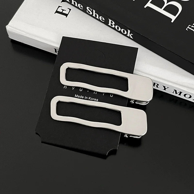 Women Metal Y2K Hair Clips Exquisite Duckbill Clip Girls Hairpins Side Bangs Barrettes H detail view