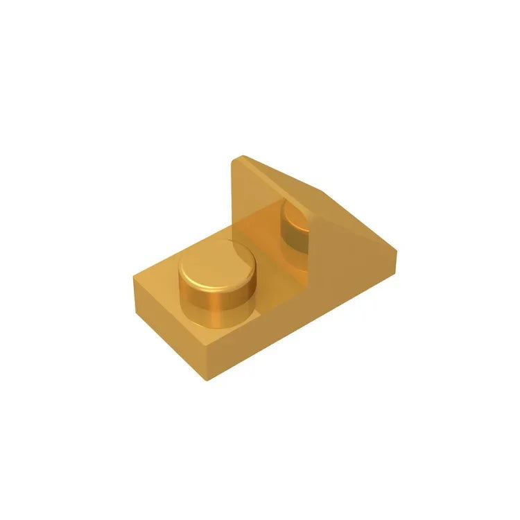 Gobricks GDS-832 Slope 45 2x1 with 2/3 Cutout | Compatible Building Block for DIY close-up view