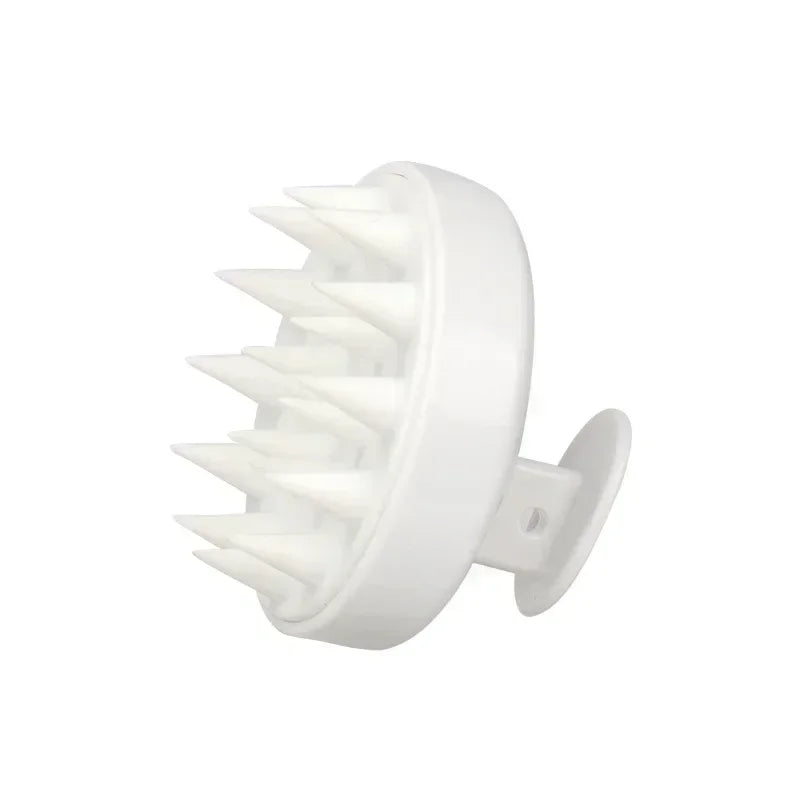 Silicone Shampoo Brush Head Scalp Massage Comb Hair Dye Tint Oil Applicator Bottle wit close-up view