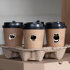 100-500Pcs Cartoon Cat Sticker Roll Set | DIY Decorative Stickers for Party, Phone, Gu close-up view