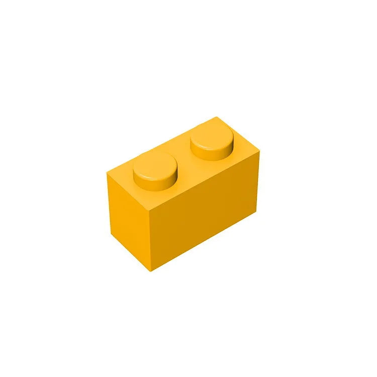 Educational Assemblage Gobricks Brick 1 x 2 without Bottom Tube | Compatible with Leg alternate view