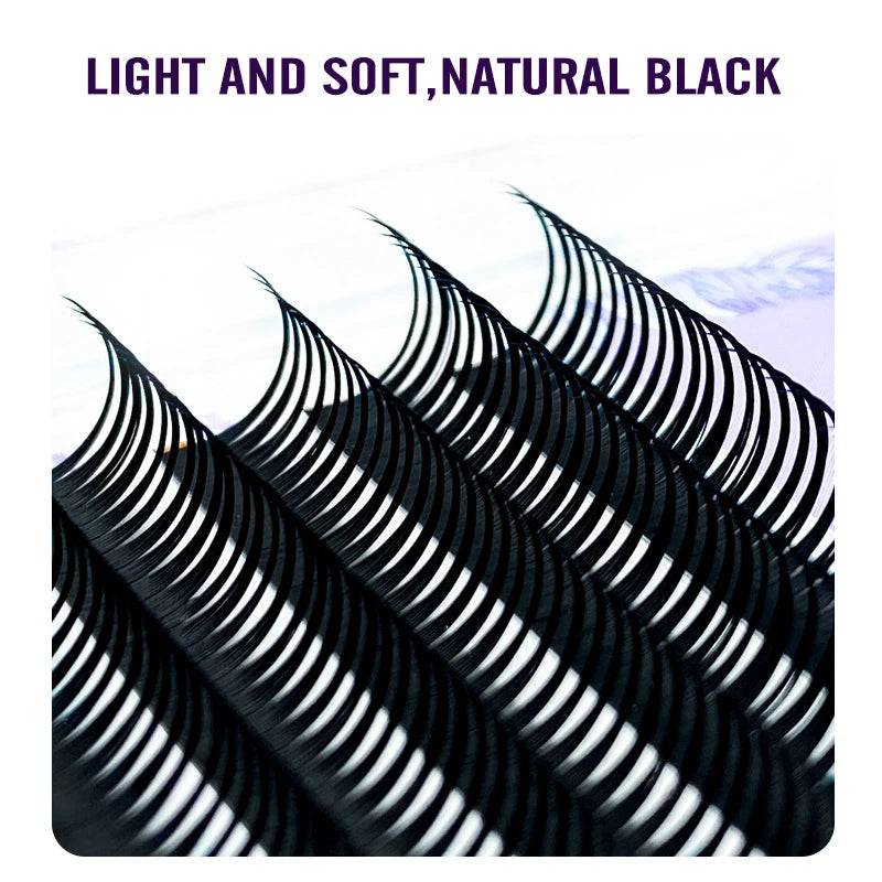 NATUHANA Wet Eyelash Extension 0.07mm | Easy Grafting Manga Wispy Lashes alternate view