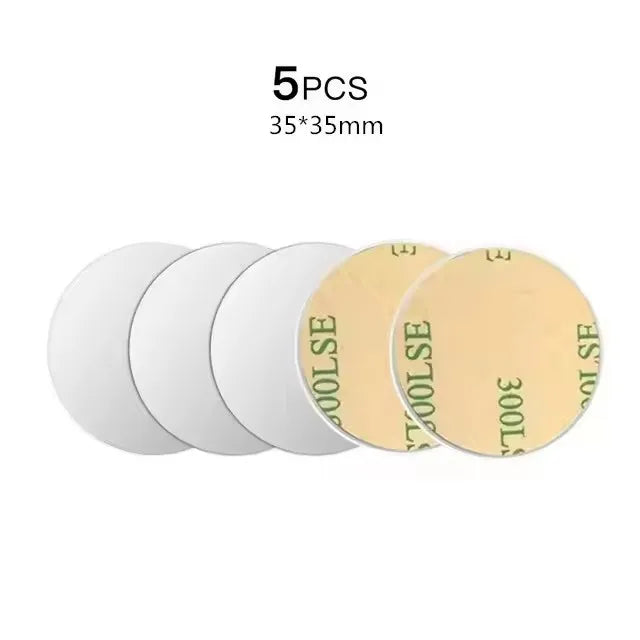 Magnetic Metal Plate Disk Car Phone Holder Stickers 10 Pcs detail view