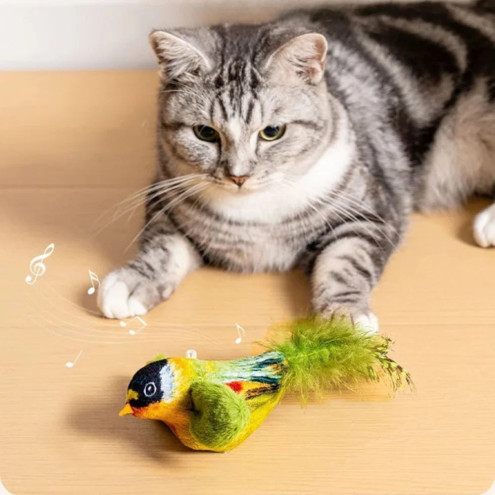 Birds Cat Toys Indoor Interactive Cat Toy for Cats Chasing Teasing Toy Sounding Cat additional angle