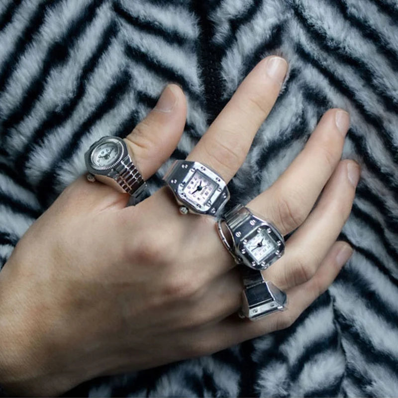 Roman Numeral Punk Gothic Finger Clock Jewelry