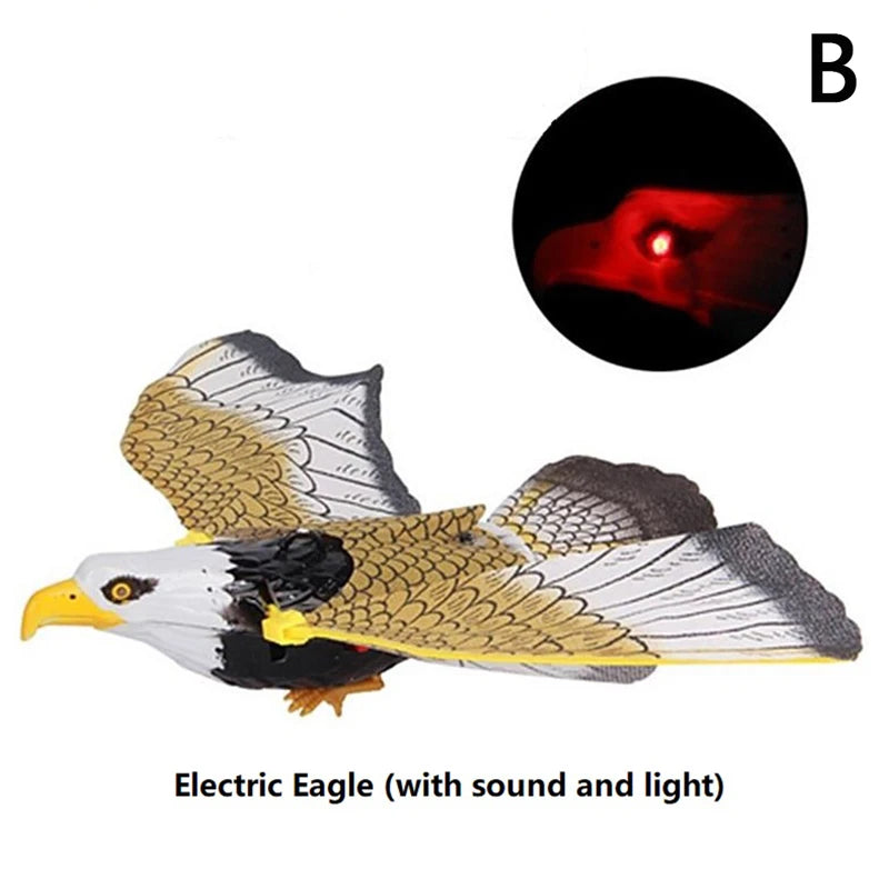 Luminous Hanging Eagle Bird Repellent with Music | Eco-Friendly Flying Bird Scarer fo alternate view