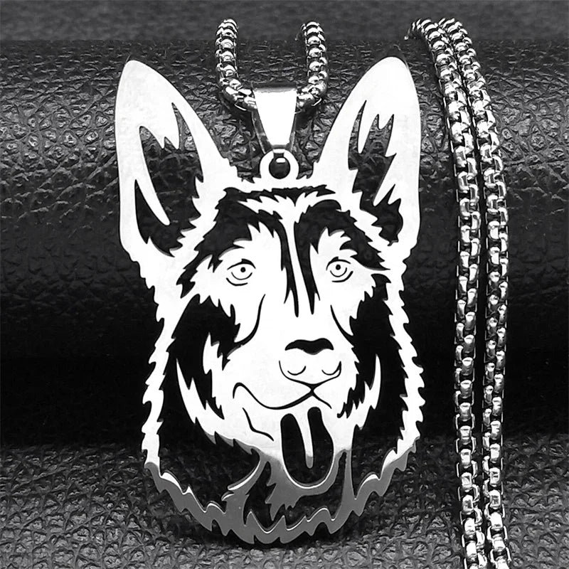 French Bulldog Pendant Necklace | Stainless Steel Dog Jewelry for Women Men alternate view