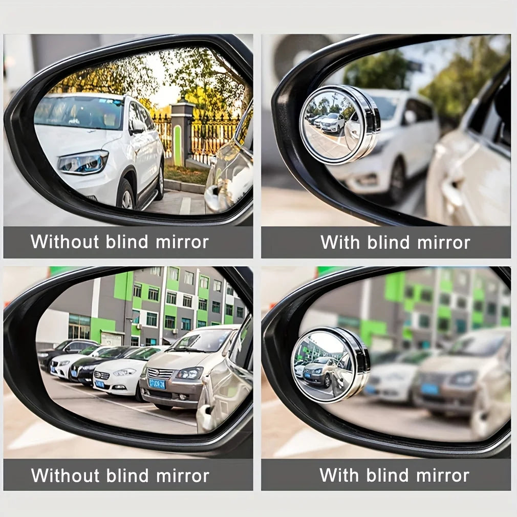 Car sticker small round mirror! 360 degree blind spot reversing assist - ultra high additional angle