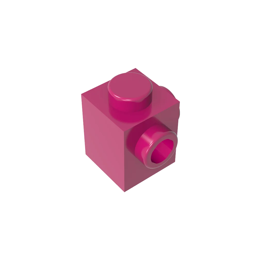 Gobricks GDS-1046 Modified Brick 1 x 1 with Studs on 2 Sides | Building Block for DIY alternate view