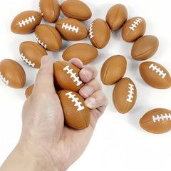 6pcs Mini PU Rugby Party Toy mini foam squeeze sports ball to Relieve Stress Anxiety School Classroo