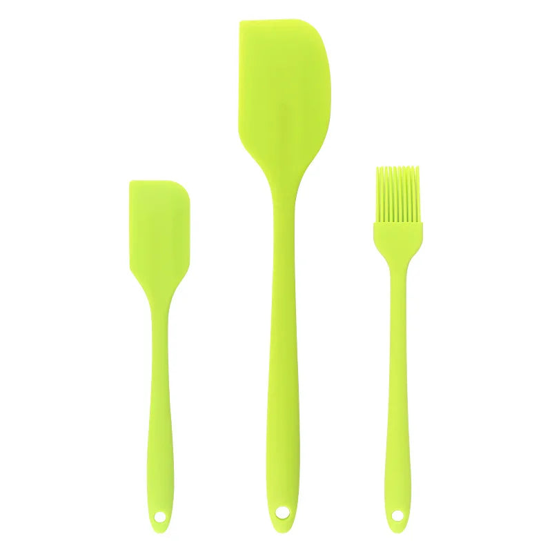 3-Piece Silicone Baking Spatula Set | All-in-One Kitchen Baking Tools alternate view