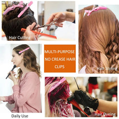 12Pcs Hair Clips for Styling Sectioning,Wide Teeth Design Professional Salon Alligator close-up view