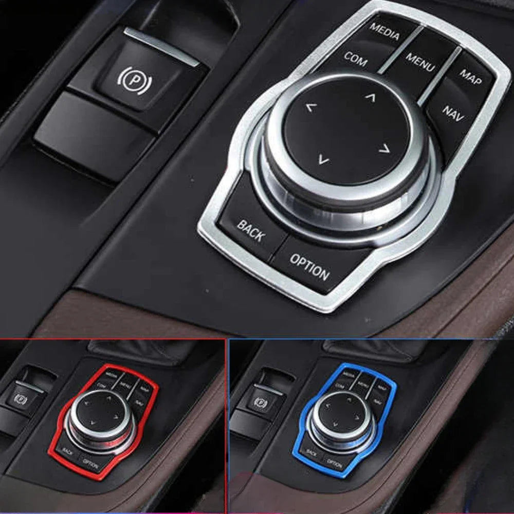 Car Multimedia Buttons Cover Molding Trim Car Accessories Interior for BMW 1 3 4 5 7 alternate view