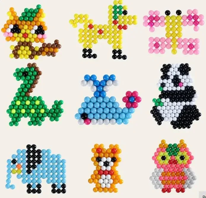 600Pcs box Hama Water Beads Spray Magic Beads Educational Perler perlen beads Puzzles Ac detail view