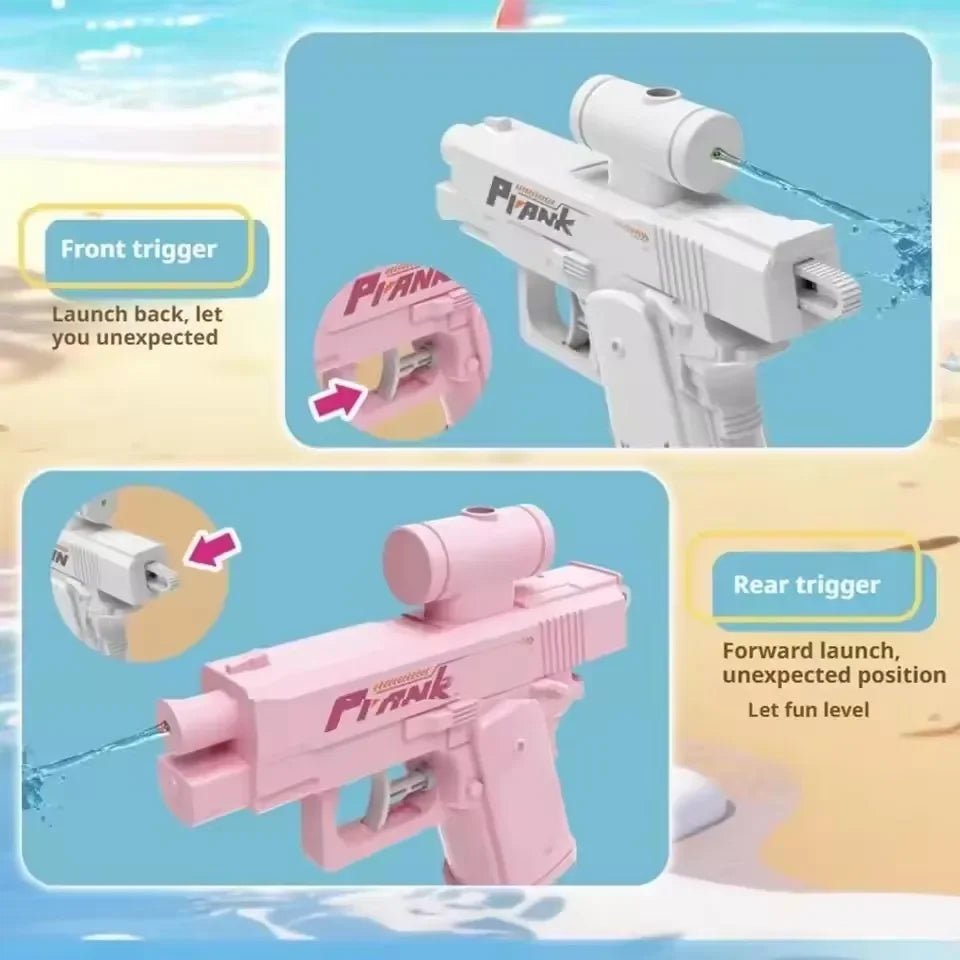2-Way Reverse Splash Water Gun | Double Directional Prank Toy additional angle