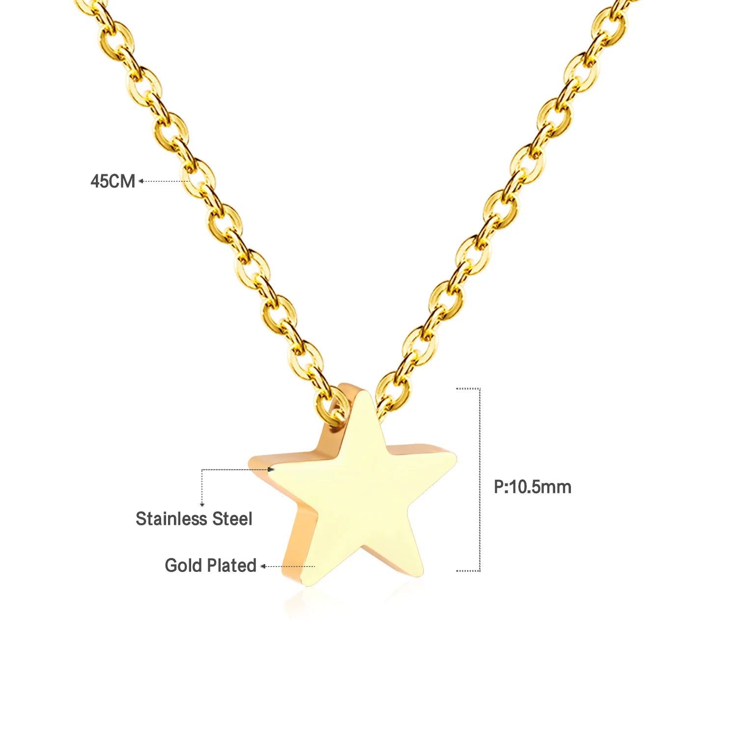 LUXUKISSKIDS Fashion Collier Simple Heart Girls Pendant Necklace Small Love Shape Stainl detail view