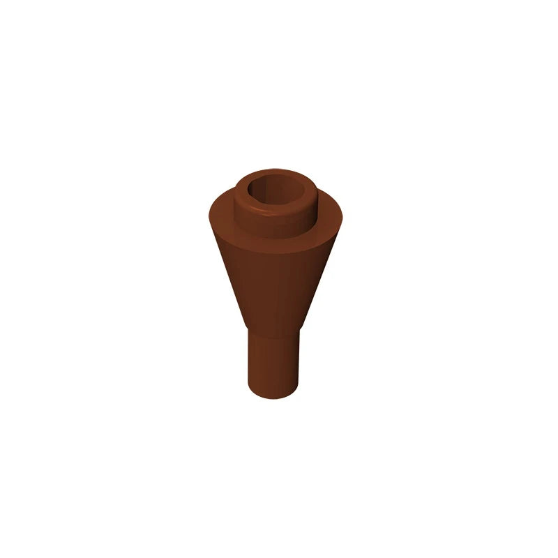 Gobricks GDS-1138 Cone 1 x 1 Inverted with Bar | Building Block for DIY Creations alternate view