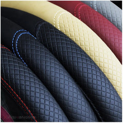 Universal Steering Wheel Cover Micro Fiber Leather 37/38cm Non-Slip