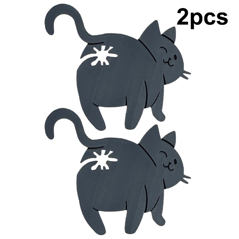 2pcs 3D Cat Butt Bread Bag Clip Snack Bag Sealing Clip Novelty Kitchen Gadget Food Stora detail view