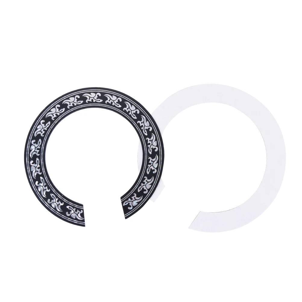 NEW 104mm 94mm inch Size Hard PVC Guitar Circle Sound Hole Rosette Inlay alternate view