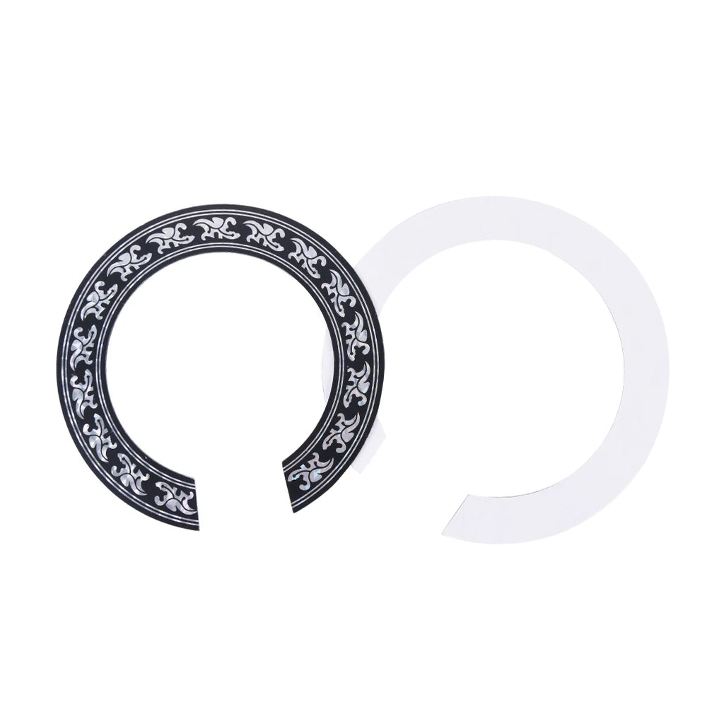 NEW 104mm 94mm inch Size Hard PVC Guitar Circle Sound Hole Rosette Inlay alternate view