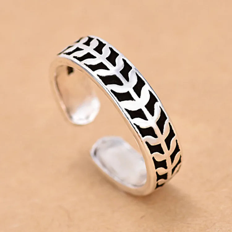 925 Sterling Silver Zircon Adjustable Ring | Women's Cocktail Jewelry detail view