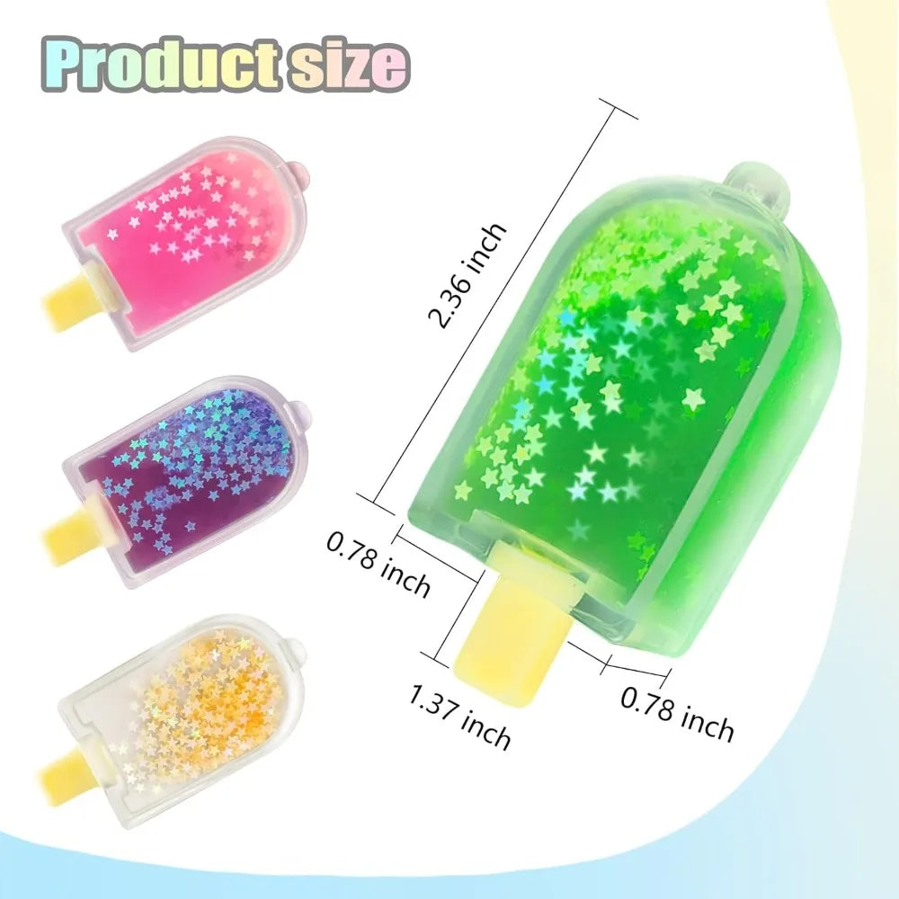 Cute Kawaii Squishy Fidget Toy Ice Cream Cube | Stress Relief Sensory Toy for Anxiety AD detail view