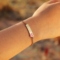 Custom Name Blessing Bracelet for Girls | Stainless Steel Personalized Gift detail view