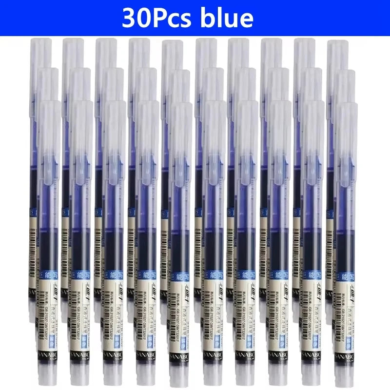 Needle Gel Pens Straight Liquid Ballpoint Pen Kawaii Stationery School Office additional angle