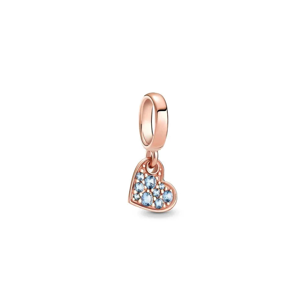 925 Sterling Silver Trinkets Rose Gold Locks And Keys Charm Of 925 Chain Bead Fit Orig close-up view