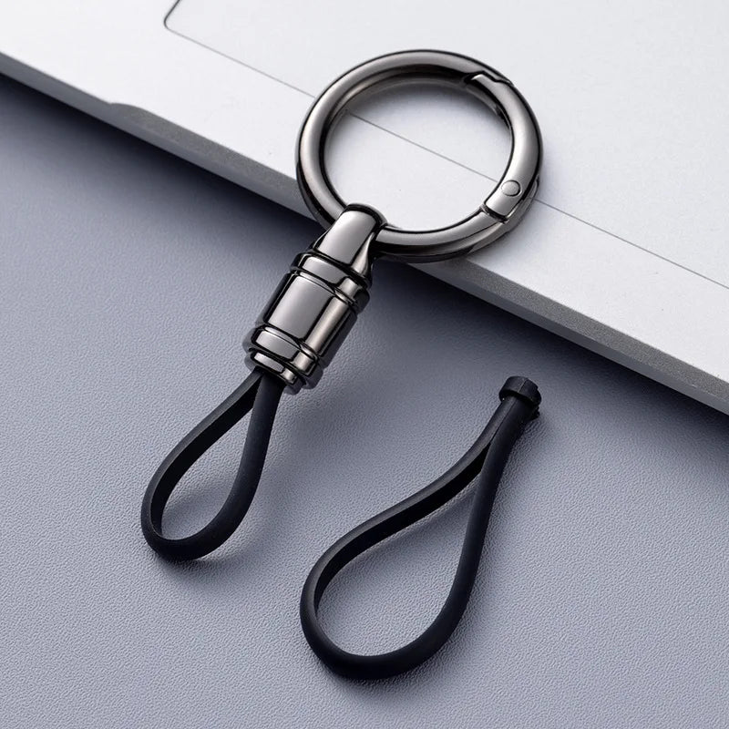 Metal Keychain for Men | Premium Anti-Lost Car Key Ring with Belt Clip lifestyle view