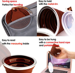 Silicone Foldable Cup Collapsible Telescopic Cute Water Bottle Outdoor Travel Children close-up view