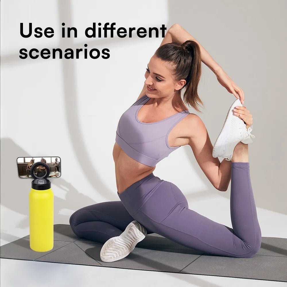 Painted Sports Thermos Steel Double Wall 24oz/700ml Water Vacuum Flask Water Bottle M lifestyle view