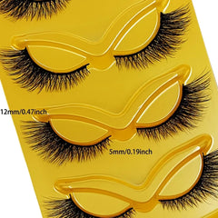 5 Pairs Cat Eye False Eyelashes Eye End Lengthening Long Curling Thick Fluffy All-matc close-up view