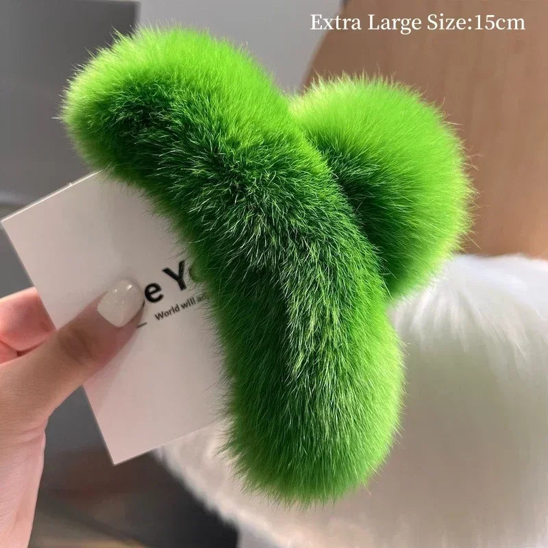 Hair Furry Claw Accessories for Women Clip Pinzas Para El Pelo Korean Fashion Headband Clips Pin Pinzas Pelo Hairclip Haarklem