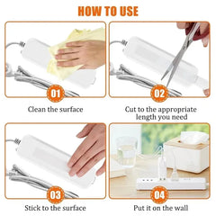 Strip Tape Nano Double-sided Strong Self-adhesive Extra Waterproof Trace Reusable Tran close-up view