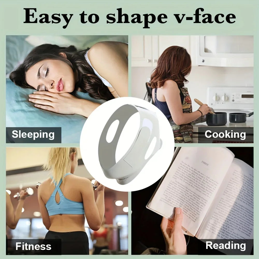 Reusable Face Slimming Bandage | V Line Face Shaper for Chin and Cheek Lift lifestyle view