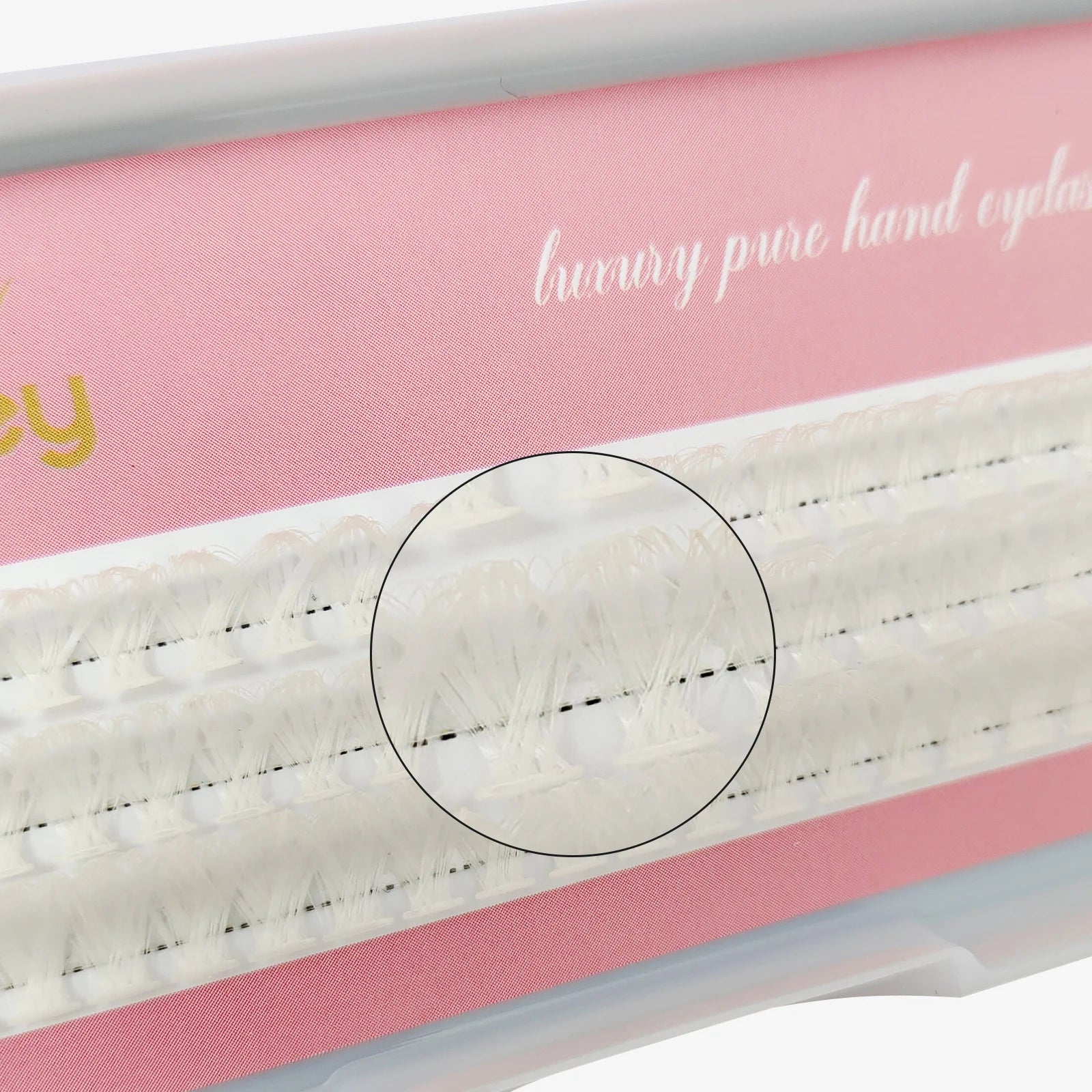 Honey Eyelash 40D White Cluster Eyelash Hot Melt DIY Pure White Wedding Lash Party Makeup Winter Christmas Eyelashes