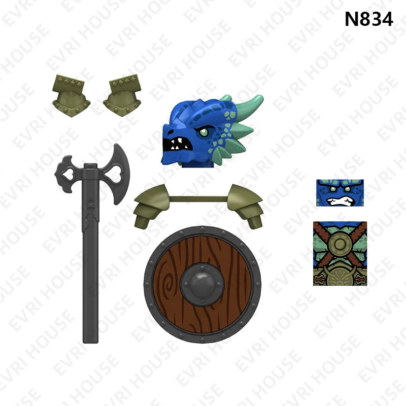 Dragon Knight Building Blocks Mini Figures | Compatible Building Brick Toys Set alternate view