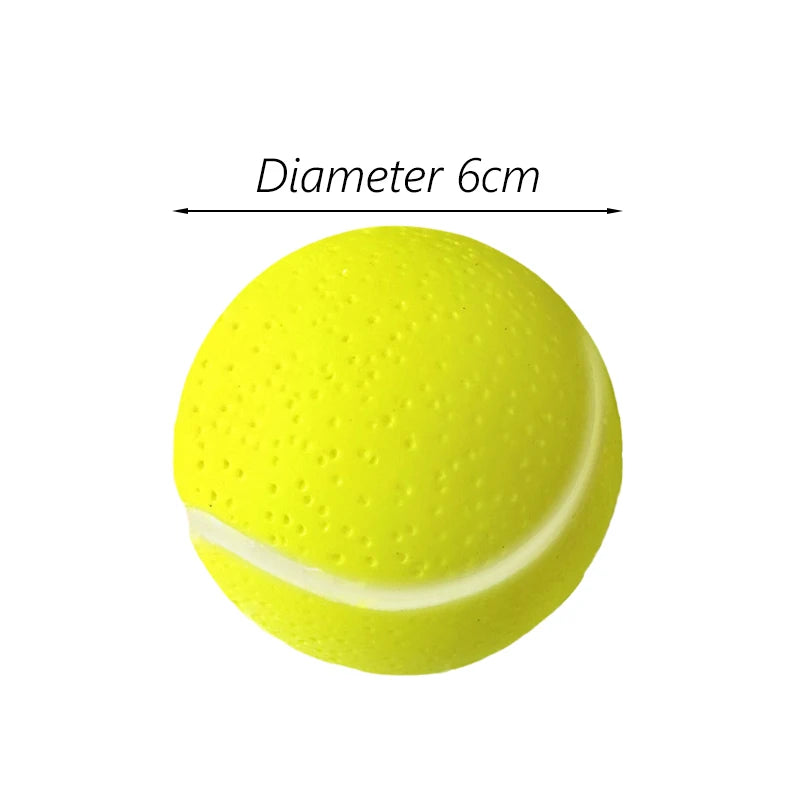 1pcs Diameter 6cm Squeaky Pet Dog Ball Toys for Small Dogs Rubber Chew Puppy Toy Dog S close-up view