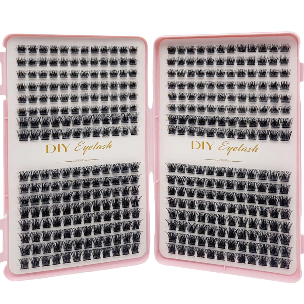 384pcs Individual Lashes Eyelash Book Clusters | DIY Cluster Eyelash Extensions for H lifestyle view
