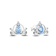 925 Sterling Silver Snowflake Heart Earrings | Fine Stud Earrings for Women detail view