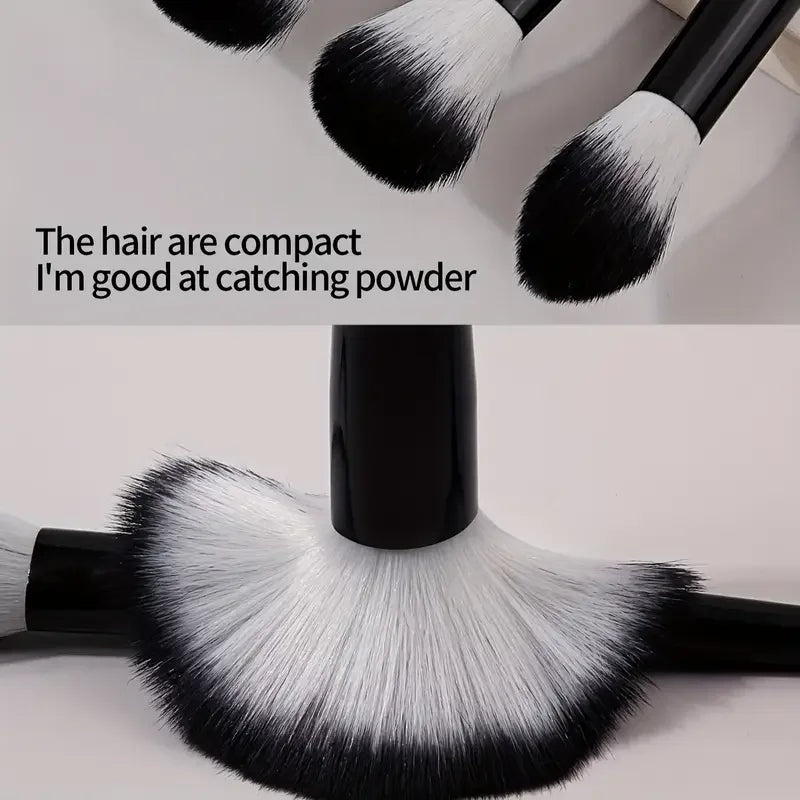 13-Piece Makeup Brush Set | Soft Fluffy Foundation Blush Highlighter Brush Kit lifestyle view