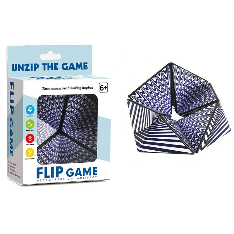 Infinite 3D Magic Cube | Irregular Flip Puzzle for Stress Relief and Focus additional angle