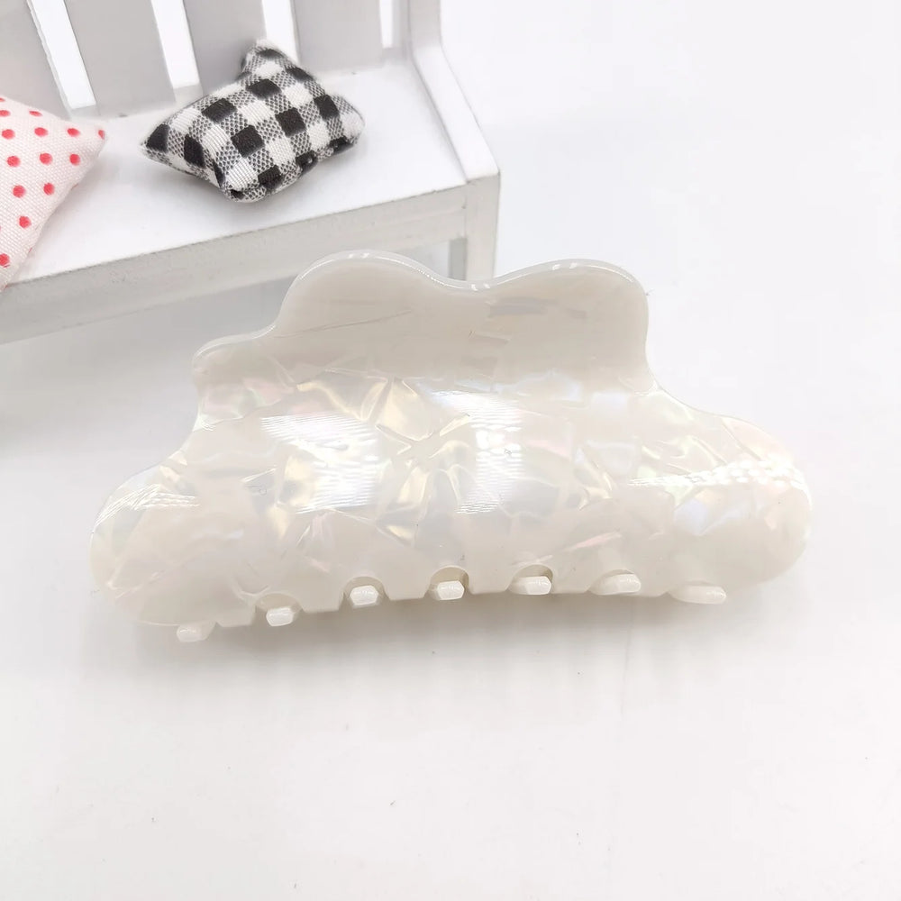 Fantasy Color Mermaid Color Cloud Shape Hair Clip Grab Clip Imitation Acetate Hair Cl lifestyle view