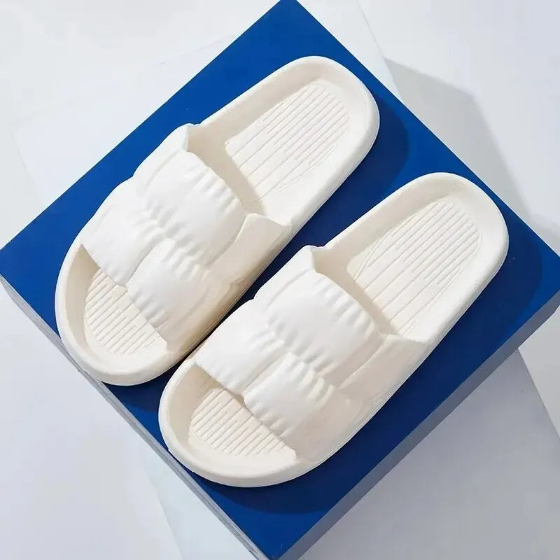 Women Soft Sole Cloud Slippers Thick Platform Indoor Outdoor Beach Sandals Summer EVA No detail view