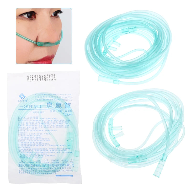 1.5m 3m 5m Nasal Cannula Oxygen Tube | Disposable Plastic Oxygen Tubing for Home and Hos detail view